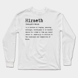 Hiraeth Cymru Long Sleeve T-Shirt